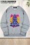 Unisex Hotline Miami Printed Oversized Crew Neck Sweatshirt