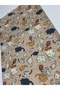 Neck Gaiter Bandana Buff Multi-Colored Cream Cats Themed - 3