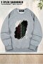 Unisex Rowing Rowing Sport Special Printed Oversized Crew Neck Sweatshirt