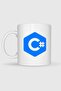 كوب بتصميم شعار Csharp - 2