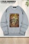 Unisex Resident Evil 8 Fan Art Comic Printed Oversized Crew Neck Sweatshirt