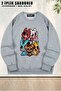 Unisex Five Nights at Cutie's Printed Oversized Crew Neck Sweatshirt