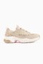 Rozhin Beige Sequin Thick Sole Women's Sports Shoes - 2