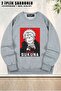 Unisex Jujutsu Kaisen Ryomen Sukuna Printed Oversized Crew Neck Sweatshirt