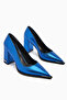 Bonny Blue Chunky Heel Women's Shoes - 3