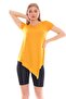 Cross Cut Viscose Fabric Casual White Tunic