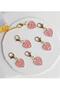 Letter R Pink Heart Keychain or Bag Ornament - 3
