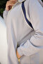 Women's Hijab Tracksuit Set with Zipper & Matching Top and Bottom Set - 6