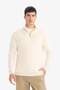 Standard Fit Seamless Zippered Knitwear Sweater F4620Ax25Wn - 3