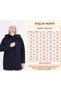 Women's Plus Size Fur Water Repellent Quilted Coat with Hooded Pockets - 3