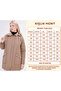 Women's Plus Size Fur Water Repellent Quilted Coat with Hooded Pockets - 2