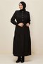 Belted Jacquard Dress 20874 - 2