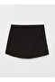 Alita City Lcw Vision Black Tweed Patterned Mini Women's Shorts Skirt with a Difference - 6