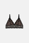 Tender Leaves Lace Unpadded Wireless Bralette Bra