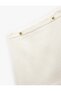 A-Line High Waist Tweed Mini Skirt with Metal Accessories - 5