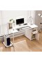 Computer Desk with Drawer & CPU Stand - Sturdy Office Desk with Steel Frame and High-Quality MDF Top - 3