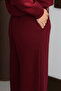 Women's 3 Thread Fleece Inside High Waist Çı piped Alazzo Sweatpants 3131 - 7