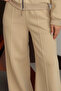 Women's 3 Thread Fleece Inside High Waist Çı piped Alazzo Sweatpants 3131 - 6