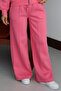 Women's 3 Thread Fleece Inside High Waist Çı piped Alazzo Sweatpants 3131 - 2