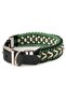Hand-Knitted Paracord & Leather Dog Collar – Durable Adjustable, Metal Buckle, Medium and Large Breed - 2