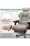 Executive Computer Chair, Ergonomic Adjustable Height with Armrests, Retractable Footrest - 4