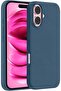 iPhone 16 Liquid Silicone Case with Microfiber Lining (Color Blue)