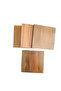 Handmade Antique Wooden Set of 4 Coasters - 2