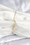 Colorful Butterfly Figure Gold Color Brass Women's Bracelet - 2