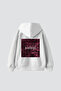 Baddie Printed Oversized Unisex White Hoodie - 2