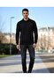 Men's Knitwear Sweater with Steel Mesh Collar Without Pockets