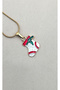 Christmas Stocking Design Charm Non-Tarnish Gold Color Steel Necklace - Women's Jewelry