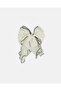 Women White Embellished Bow Hair Clip