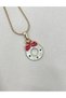 Christmas Ring Design Charm Non-Tarnish Gold Color Steel Necklace - Women's Jewelry