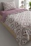 Geometric Touch Single 100% Cotton Duvet Cover Set