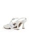 Women's High Heeled Shoes with TPU Sole, Open Back, Half Mirror, Buckle, New Season, 7.5cm Heel - 4