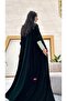 عباية زيتونية بأكمام مطاطية - 2
