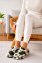 3-Pack Plush House Slippers Dowry Slippers Winter Slippers Noiseless Comfortable Lightweight Sole - 3