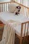 100% Cotton Burumuk Muslin Elastic Fitted Sheet - White Park Bed 70X130 and 80X130