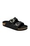 Arizona Big Buckle Fl Black Unisex Slippers 1011075-20026