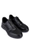 Men's Genuine Leather Black Sneakers & Sports Boots - 2