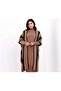 New Deux Women's Striped Knit Poncho
