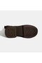 Women's Brown Metal Buckle Detailed Suede Leather Boots - 4