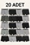 20 Pieces Mixed Patterned Cotton Stretch Fabric Men's Boxer Set |   Breathable, Flexible Waistband