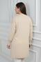 Women's Front Single Pocket Stone Print Detailed Plus Size Knitweartunic Blouse - 4