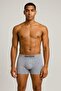 3 Pieces Mixed Patterned Cotton Stretch Fabric Men's Boxer Set |   Breathable, Flexible Waistband - 4