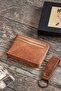 Genuine Leather Magnetic Horizontal Wallet |   With Card Holder |   Keychain with Gift |   Gift Boxed |   Unisex |