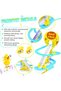 3 Slide Toy, Funny Stair-Climbing Ducklings Cartoon Race Track Set Little Lovely Slide Escalator - 5