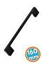 Furniture Drawer Cabinet Door Handle Durable Handle Handles Black 160 mm Black Metal Handle - 2