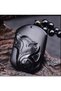 Positive Natural Black Obsidian Pendant - Unisex Bohemian Style Wolf Pattern Black Obsidian Jewelry - 8