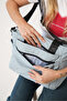 Elena Laurent Blue Women's Multi-Compartment Waterproof Crinkle Casual Crossbody and Shoulder Bag - 4